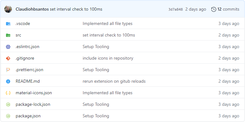 Material Icons for GitHub