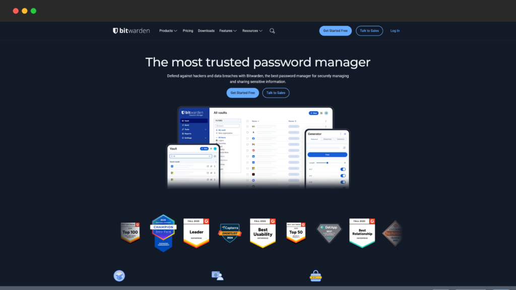 Bitwarden Password Manager Screenshot